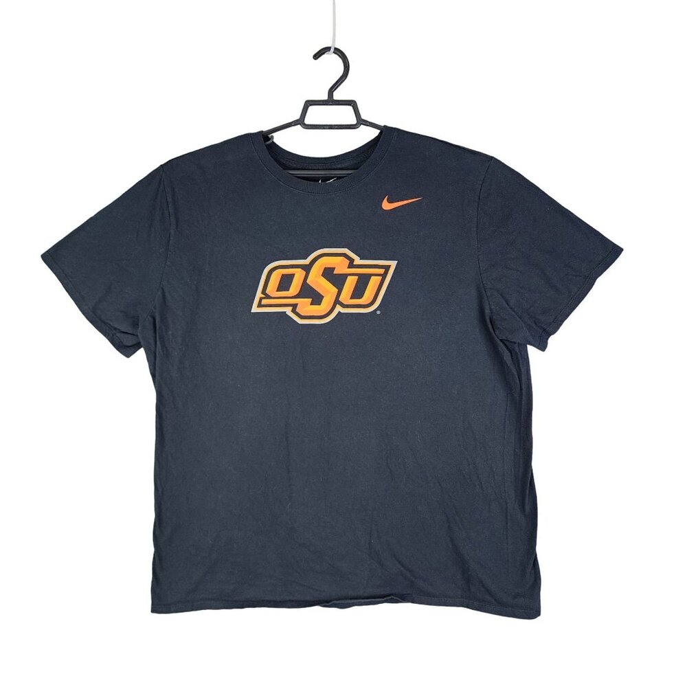 Mens Black The Nike Tee OSU Athletic Cut Shirt Short Sleeve Crew Neck Size XXL